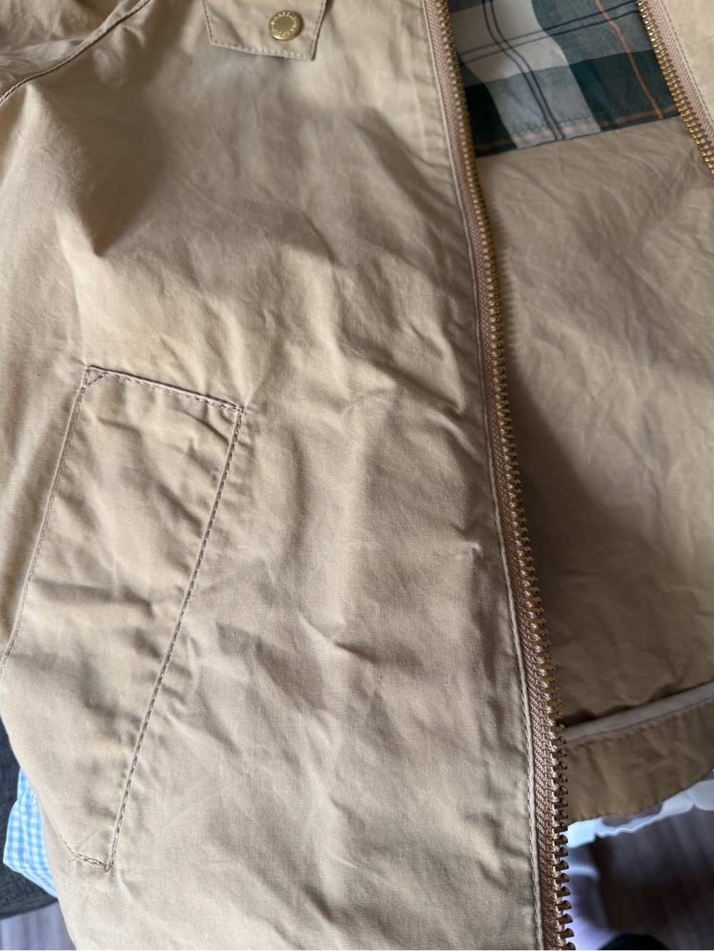 Barbour Campbell Jacket with Brown Corduroy Collar - Picture 10 of 12